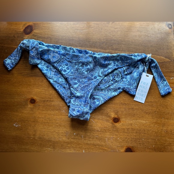 Frankie’s Bikinis Falcon Shine String‎ Bikini Bottom NWT Large Beach - Picture 3 of 8